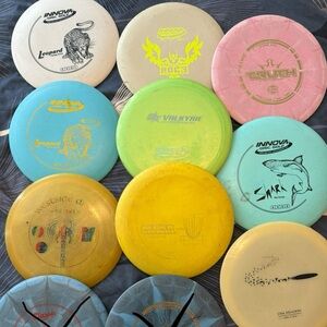 9 Assorted Disc Golf Discs